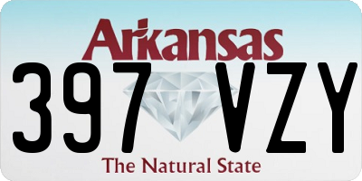 AR license plate 397VZY