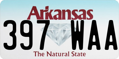 AR license plate 397WAA