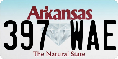 AR license plate 397WAE