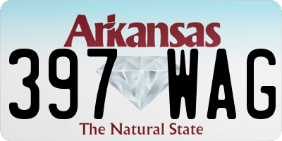 AR license plate 397WAG