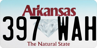 AR license plate 397WAH