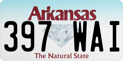 AR license plate 397WAI