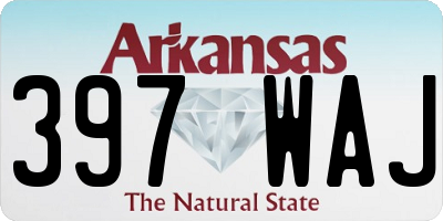 AR license plate 397WAJ