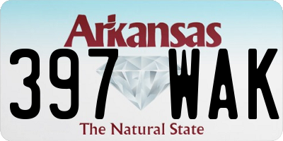 AR license plate 397WAK