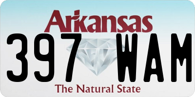 AR license plate 397WAM