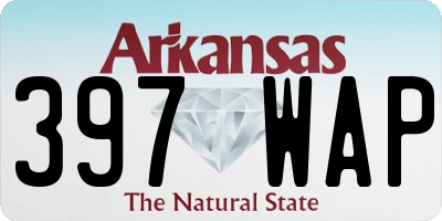 AR license plate 397WAP
