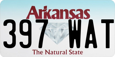 AR license plate 397WAT