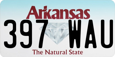 AR license plate 397WAU