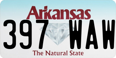 AR license plate 397WAW