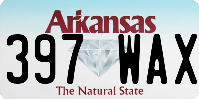 AR license plate 397WAX