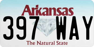 AR license plate 397WAY