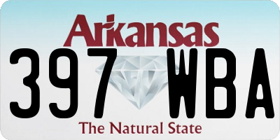 AR license plate 397WBA