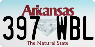 AR license plate 397WBL