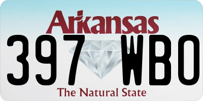 AR license plate 397WBO