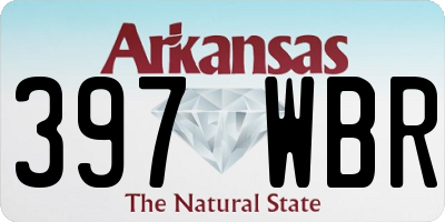 AR license plate 397WBR