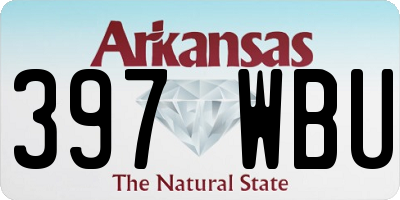 AR license plate 397WBU
