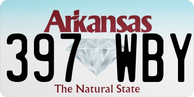 AR license plate 397WBY