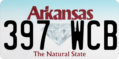 AR license plate 397WCB