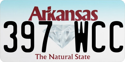 AR license plate 397WCC