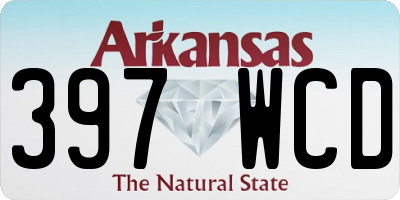 AR license plate 397WCD