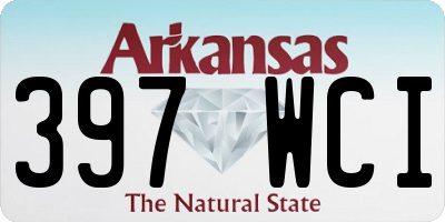 AR license plate 397WCI