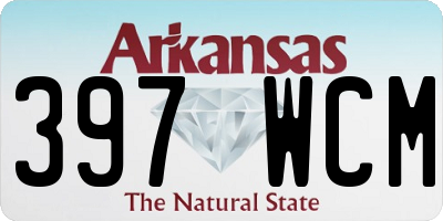 AR license plate 397WCM