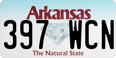 AR license plate 397WCN