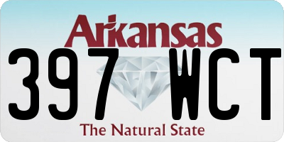 AR license plate 397WCT