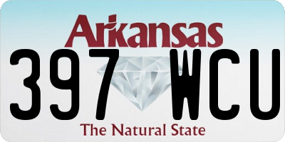 AR license plate 397WCU