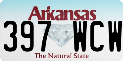AR license plate 397WCW