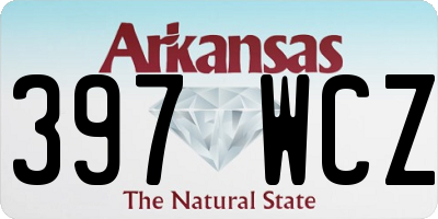 AR license plate 397WCZ
