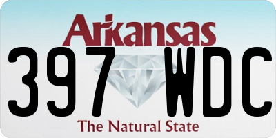 AR license plate 397WDC