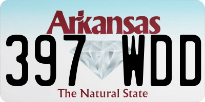 AR license plate 397WDD