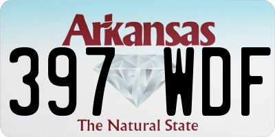 AR license plate 397WDF