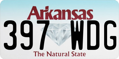AR license plate 397WDG