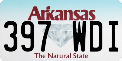 AR license plate 397WDI