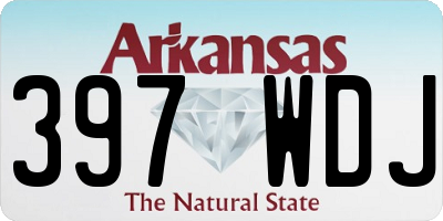AR license plate 397WDJ