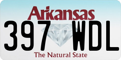 AR license plate 397WDL