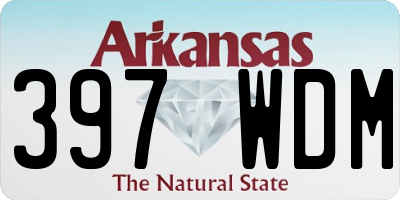 AR license plate 397WDM
