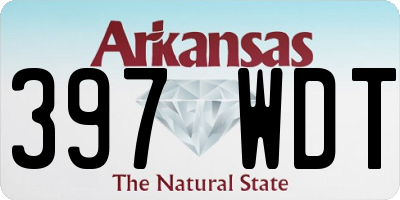 AR license plate 397WDT