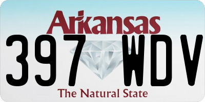 AR license plate 397WDV