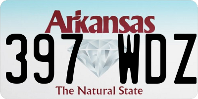 AR license plate 397WDZ