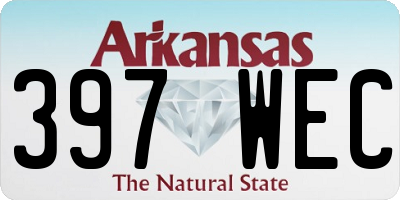AR license plate 397WEC