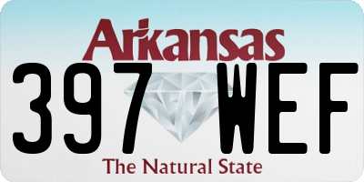 AR license plate 397WEF
