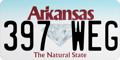 AR license plate 397WEG
