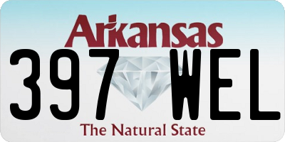 AR license plate 397WEL