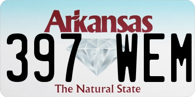AR license plate 397WEM