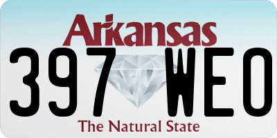 AR license plate 397WEO