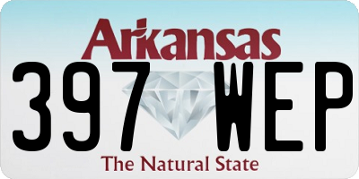 AR license plate 397WEP