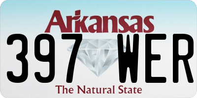 AR license plate 397WER
